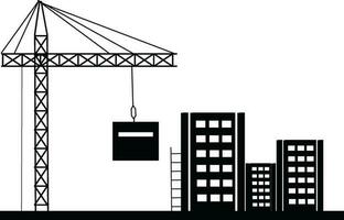 bulding construction illustration. vecteur