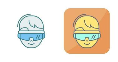 icône de vecteur de lunettes de réalité virtuelle