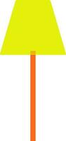 Jaune et Orange supporter lampe. vecteur