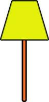 supporter lampe dans Jaune et Orange couleur. vecteur