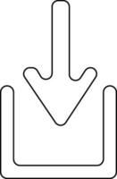 symbole de fichier Télécharger icône dans accident vasculaire cérébral pour multimédia concept. vecteur