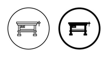 icône de vecteur de banc de travail