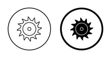 icône de vecteur de lame de scie