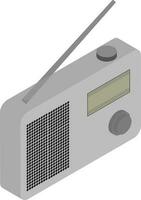 isométrique illustration de une radio icône. vecteur