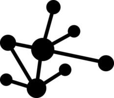 solide icône pour réseau vecteur