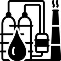 solide icône pour pétrochimique vecteur