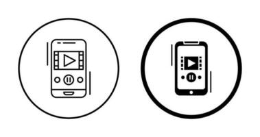 icône de vecteur d'enregistreur vidéo