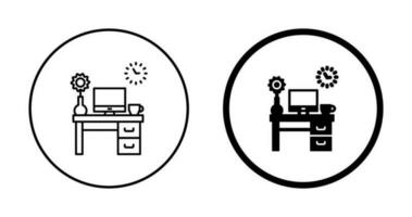 icône de vecteur de table de travail