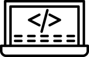 conception d'icône de vecteur de code