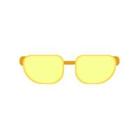 des lunettes de soleil icône Jaune dans plat style. vecteur illustration