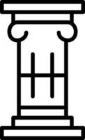 conception d'icône de vecteur de colonne