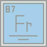 francium vecteur icône conception