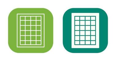 table des taux vecteur icône