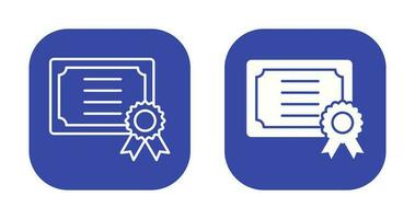 icône de vecteur de certificat