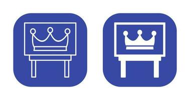 icône de vecteur d'exposition de couronne