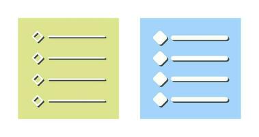 icône de vecteur de liste à puces unique