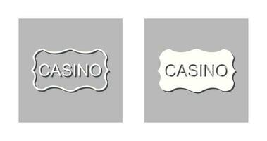 icône de vecteur de signe de casino