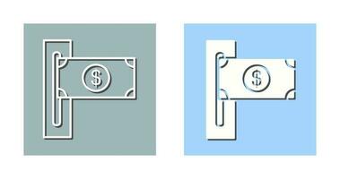 icône de vecteur de fente de billets