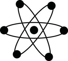 vecteur signe ou symbole de atome.