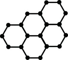 chimie hexagonal structure. vecteur