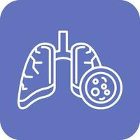 icône de vecteur de cancer du poumon