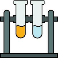 plat style illustration de tester tubes. vecteur