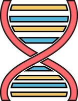 coloré icône de ADN dans plat style. vecteur