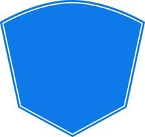 bleu badge conception dans plat style. vecteur