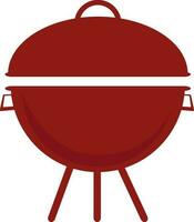 plat illustration de barbecue gril. vecteur