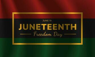 content juneteenth juin 19 liberté journée Contexte vecteur illustration