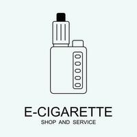 vape magasin logo conception concept vecteur. vapoter logo conception modèle vecteur