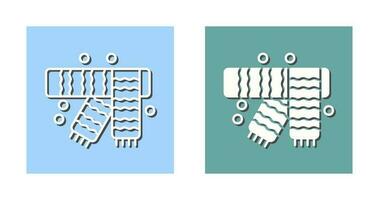 icône de vecteur d'écharpe d'hiver