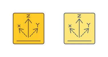 icône de vecteur d'axe