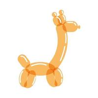 ballon gonflable girafe vecteur