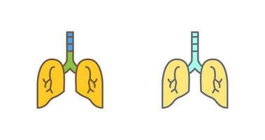 icône de vecteur de poumon