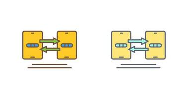 icône de vecteur de synchronisation de données