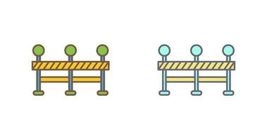 icône de vecteur de barrage routier