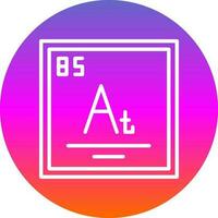 astatine vecteur icône conception