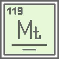 meitnerium vecteur icône conception