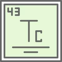 technétium vecteur icône conception