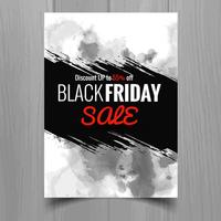 Conception de modèle de brochure abstraite vendredi noir vente affiche