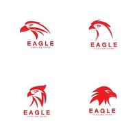 modèle de vecteur de conception aigle icône logo