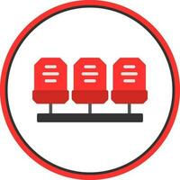 conception d'icône de vecteur de siège