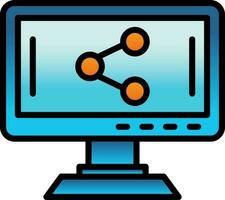 partager la conception d'icônes vectorielles vecteur