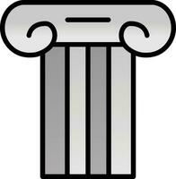ancien pilier vecteur icône conception