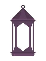 icône de lanterne violette vecteur
