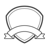 emblème de garde de bouclier vecteur
