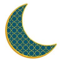 lune eid mubarak vecteur