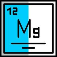 magnésium vecteur icône conception