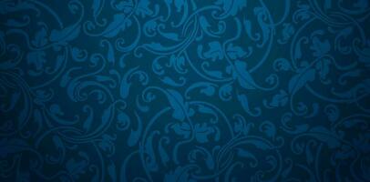 vecteur illustration floral ornemental bleu à motifs arrière-plans fonds d'écran pour présentations commercialisation, ponts, les publicités, livres couvertures, numérique interfaces, impression conception modèles matériel, bannières, affiches